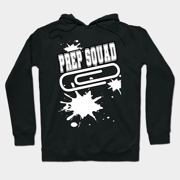 Prep Squad Team Work Splatter Hoodie by Black Ice Design